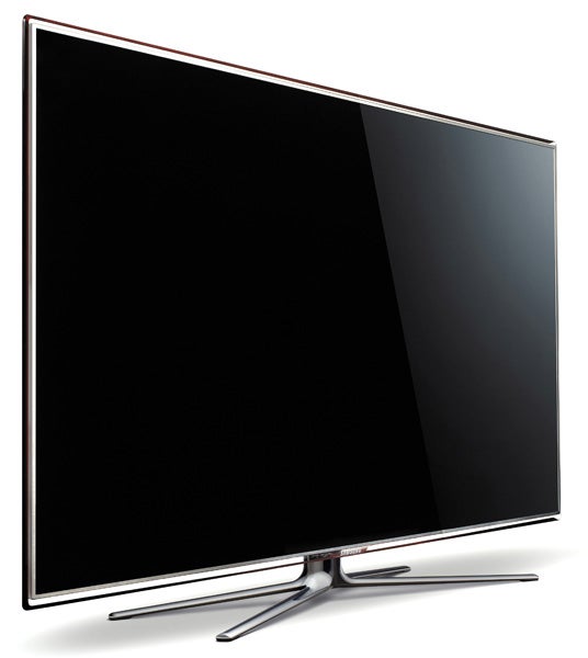 Samsung UE46D7000 LED TV with slim bezel design.