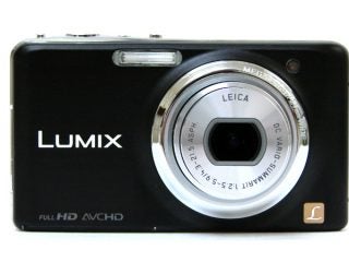 Panasonic Lumix DMC-FX77 camera front view.
