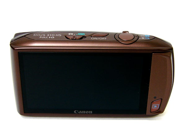 Canon IXUS 310 HS camera rear view showing the large screen.