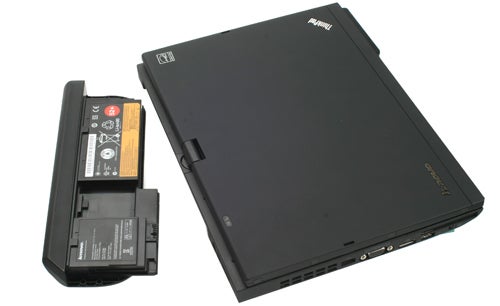 Lenovo ThinkPad X220 Tablet with detached battery.