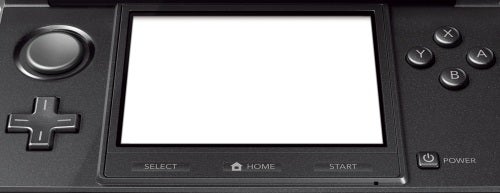 Close-up of a black Nintendo 3DS console.