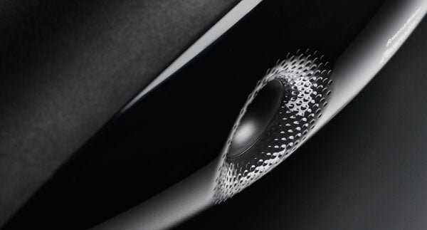 Close-up of Bowers & Wilkins Zeppelin Air speaker grille.