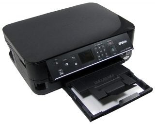 Epson Stylus SX525WD multifunction printer on white background.