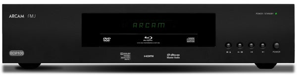 Arcam BDP100 Blu-ray player front view.