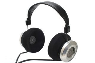 Grado PS1000 headphones with leather headband and metal earcups