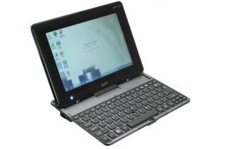 Acer Iconia Tab W500 attached to its keyboard dock.