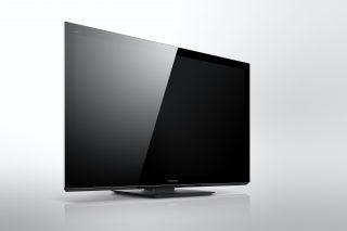 Panasonic TX-P55VT30 plasma television on a white background.