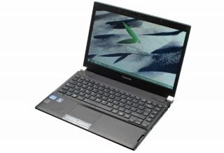 Toshiba Satellite R830 laptop on a white background
