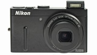 Nikon Coolpix P300 digital camera front view.