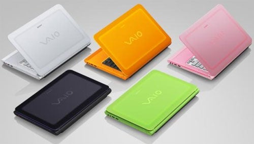 Sony VAIO C Series laptops in various colors