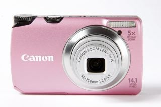 Pink Canon PowerShot A3200 IS digital camera
