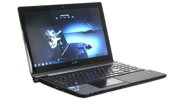 Acer Aspire Ethos 5951G laptop on display.