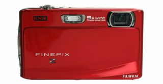 Red Fujifilm FinePix Z900 EXR digital camera
