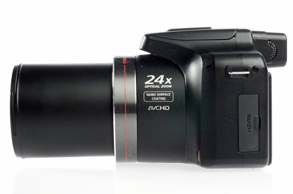 Panasonic Lumix FZ48 camera with 24x optical zoom lens.