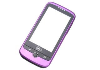 Virgin Media VM720 smartphone in purple on white background.