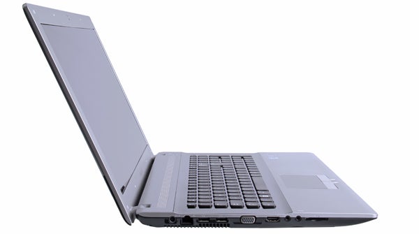 Samsung RV720 laptop open on a white background.