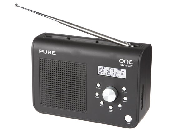 Pure One ClassicPure One Classic Series II digital radio with extended antenna.