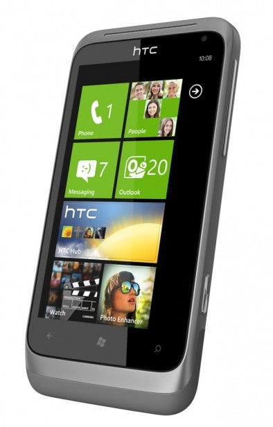 HTC Radar C110E smartphone with display on.