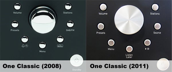 One Classic buttonsComparison of Pure One Classic Series II models from 2008 and 2011.