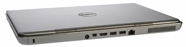 Dell XPS 14z laptop closed showing side ports.