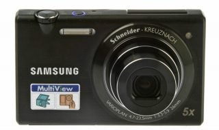 Samsung MV800 camera front view on white background.