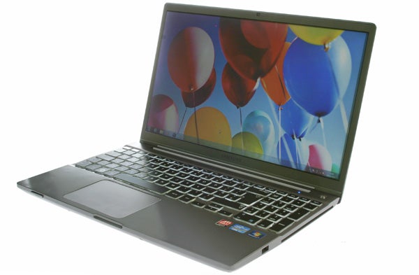 Samsung Series 7 Chronos 700Z5A laptop with balloon wallpaper.