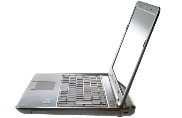 Dell Inspiron 14z laptop open on white background