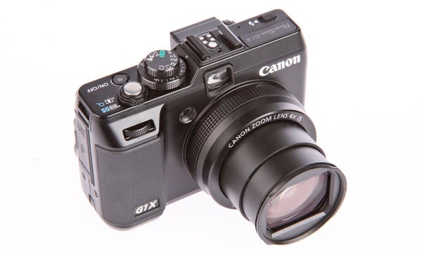 Canon PowerShot G1X camera on a white background.