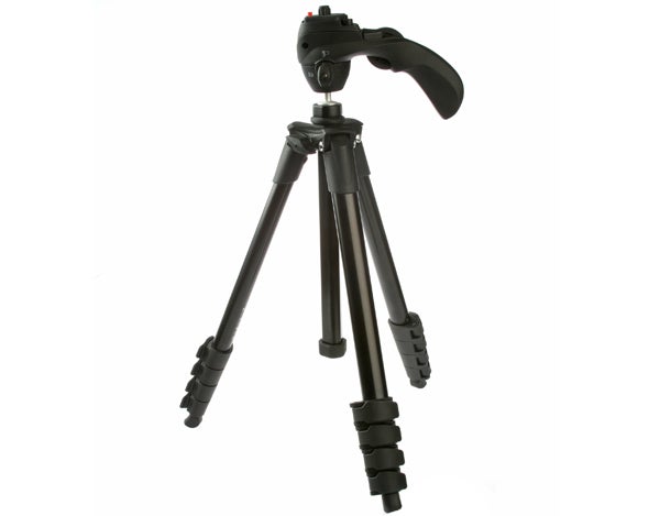 Manfrotto MKC3-H01 tripod on a white background.