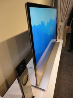 Sony 55HX853 television on display with side view.