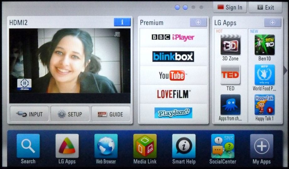 LG Smart TV platform