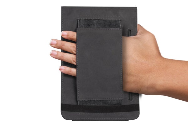 Hand holding a Marware EcoFlip Kindle 4 Cover