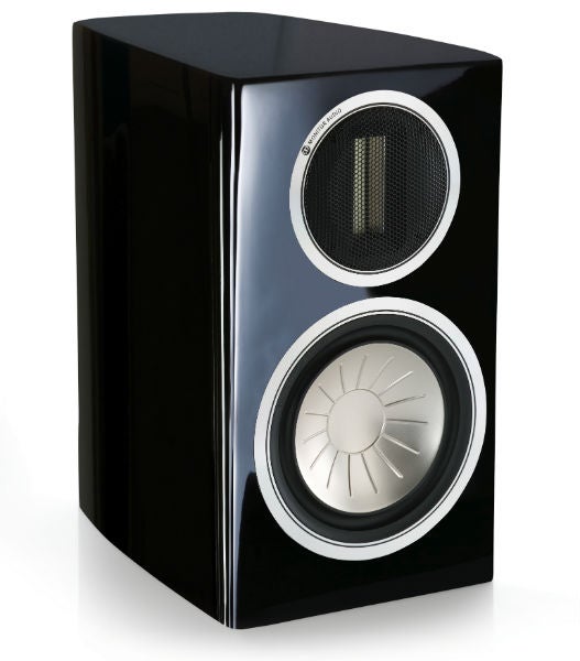 Monitor Audio Gold GX50 bookshelf speaker in high gloss black.