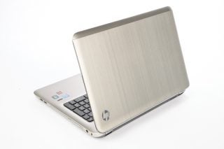 HP Pavilion dv7 Beats Edition laptop on white background.