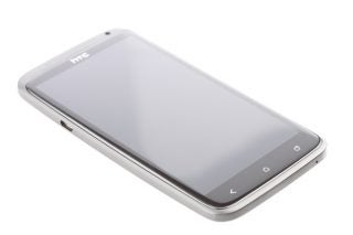 HTC One X smartphone on a white background.