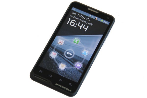 Motorola Motoluxe smartphone displayed on a light background.