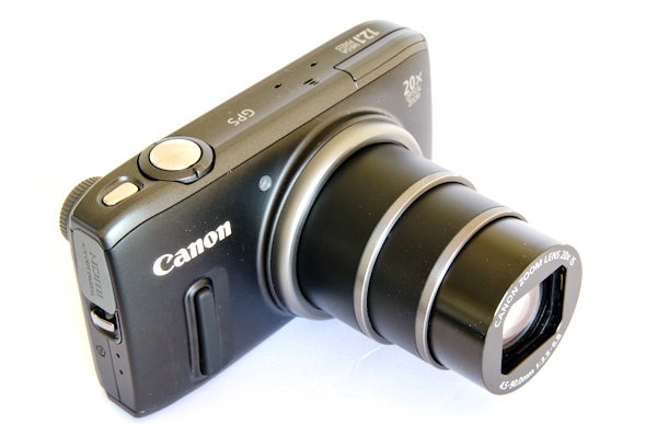 Canon PowerShot SX260 HS digital camera with lens extended