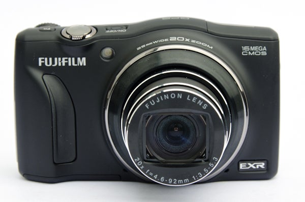 Fujifilm FinePix F770EXR digital camera on white background