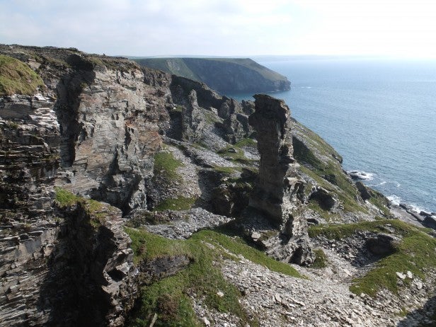 Cliffside seascape photo taken with Fujifilm FinePix F770EXR.