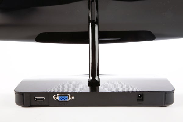 Side view of Philips Blade 2 monitor showcasing HDMI port.Close-up of Philips Blade 2 monitor base with ports.