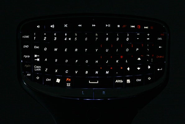 Lenovo N5902 Multimedia Remote with backlit keyboard.Lenovo Multimedia Remote N5902 with backlit keys.