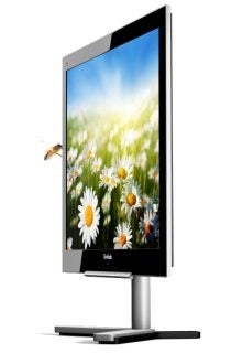 ViewSonic VX2460h-LED monitor displaying vibrant flower image.