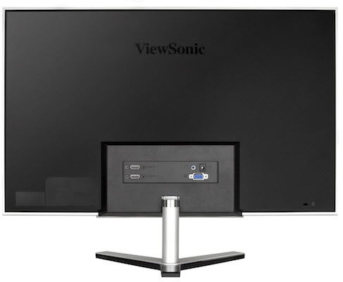 ViewSonic VX2460h-LED monitor front and back view.