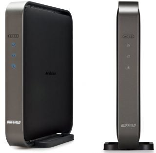 Buffalo AirStation 1750 Wireless Router Front and Side Views