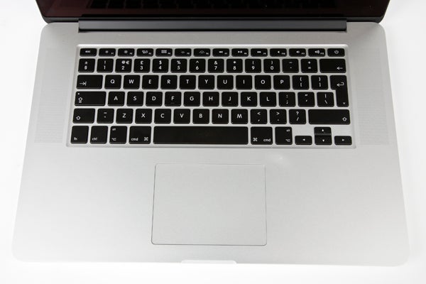 Apple MacBook Pro 15-inch keyboard and trackpad.