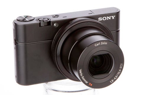 Sony Cyber-shot RX100 camera on white background.