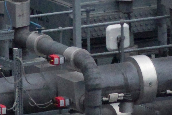 image of industrial pipes, possible camera test shot.
