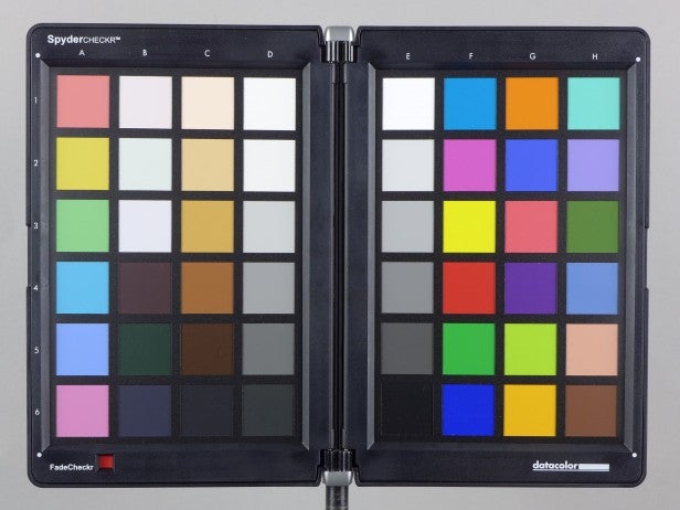 Color calibration chart for camera testing.