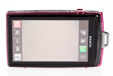 Fujifilm FinePix Z1000EXR camera with touchscreen display.