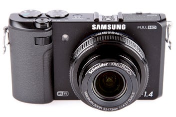 Samsung EX2F camera with Schneider-KREUZNACH lens displayed.